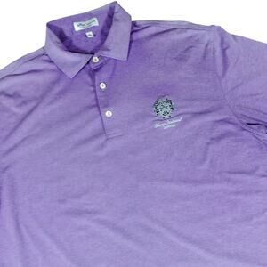 Peter Millar Trump National Jupiter Performance Purple Golf Polo Men's Medium